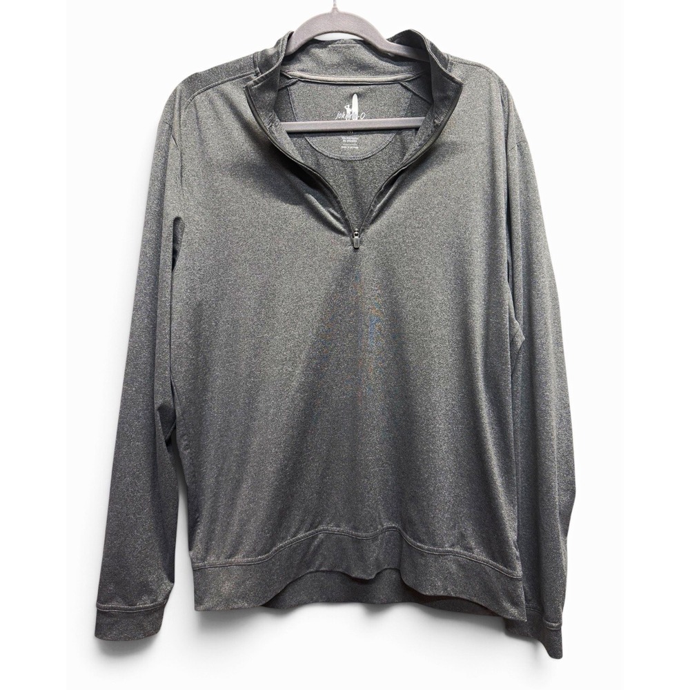 johnnie-O Flex PREP-FORMANCE 1/4 Zip Pullover Men M Gray Golf Performance
